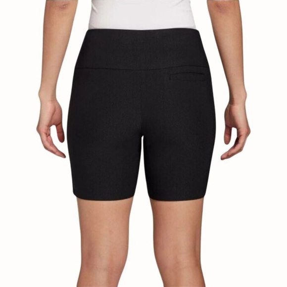 NWT Lady Hagen Women’s Sculpt 7” Stretch Waist Golf Shorts in Black size Small - Picture 2 of 6